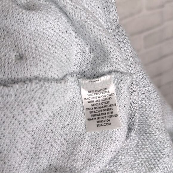 New Directions Cowl Neck Side Button Pullover Sweater Top Size Small - Picture 7 of 9